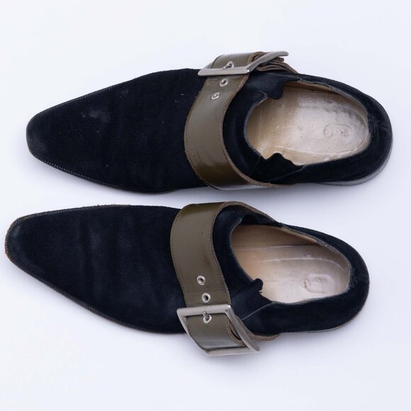 Vintage 1960's Mod Suede Winklepicker Shoes From Tokyo - Picture 5 of 6